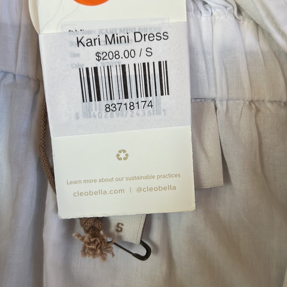 Cleobella Ruffle Mini Dress Size Small NWT - Picture 5 of 7